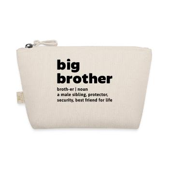 Frère et sœur Amour Big Brother Déclaration Bro - Trousse biologique - nature - Devant