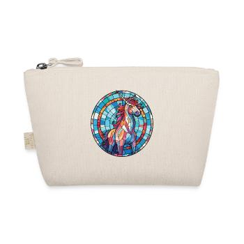 Unicorn Colorful Watercolor Animal Illustration - Organic Pouch - nature - Front