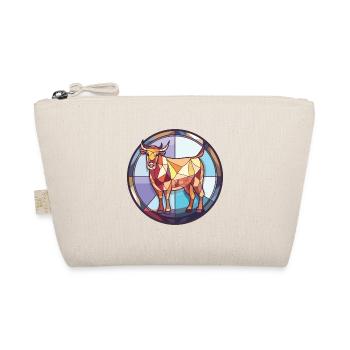 Cow Colorful Watercolor Animal Pet Illustration - Organic Pouch - nature - Front