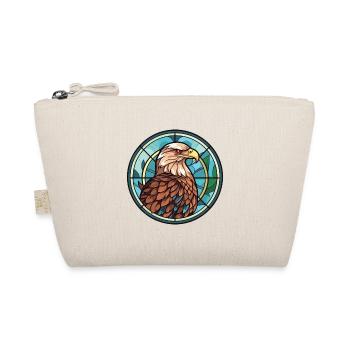 Eagle Colorful Watercolor Animal Pet Illustration - Organic Pouch - nature - Front
