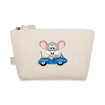 AUTO - MAUS - TIER - KINDER - BABYS - Bio-Täschchen - Natur - Vorne