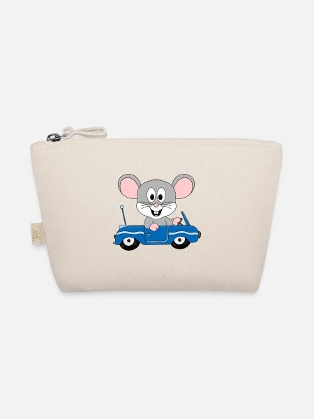 AUTO - MAUS - TIER - KINDER - BABYS - Bio-Täschchen - Natur