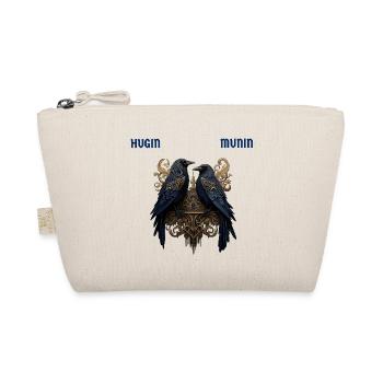 Hugin et Munin, les corbeaux d’Odin (avec inscription) - Trousse biologique - nature - Devant