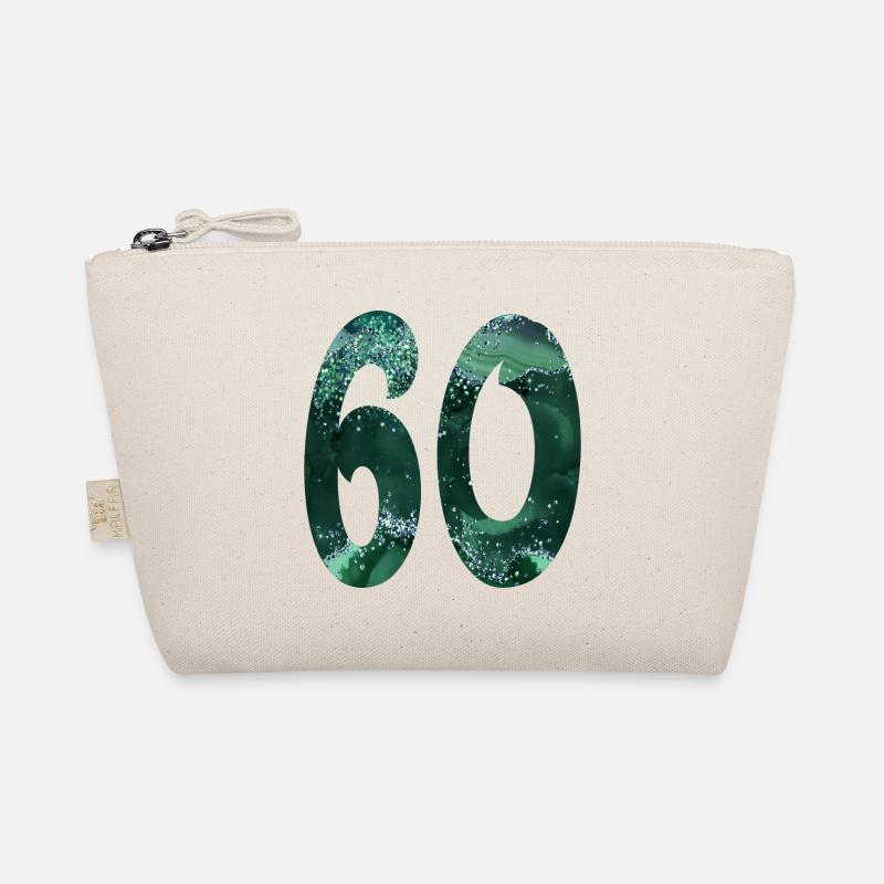 Number 60 - 60th Birthday Organic Pouch
