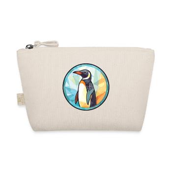 Penguin Colorful Watercolor Animal Illustration - Organic Pouch - nature - Front