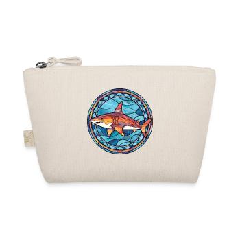 Shark Colorful Watercolor Animal Pet Illustration - Organic Pouch - nature - Front