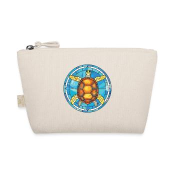 Turtle Colorful Watercolor Animal Pet Illustration - Organic Pouch - nature - Front