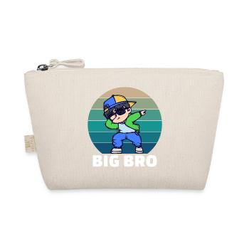 Brother's Heart Bro Proud Big Brother Statement - Organic Pouch - nature - Front