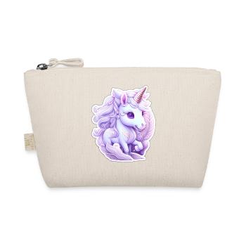 Cute unicorn - Organic Pouch - nature - Front