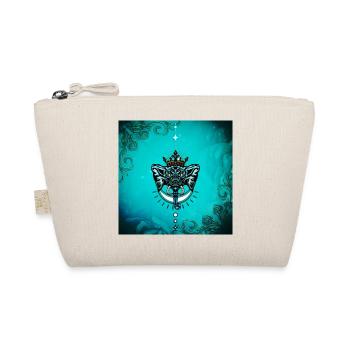 Decorative elephant with crown. - Organic Pouch - nature - Front