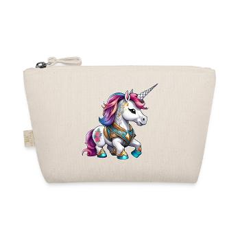 Licorne arc-en-ciel mignonne avec tatouages - Trousse biologique - nature - Devant
