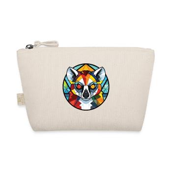 Lemur Colorful Watercolor Animal Pet Illustration - Organic Pouch - nature - Front