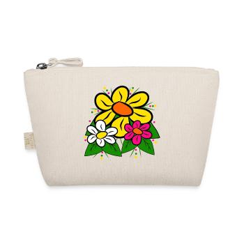 flower meadow colorful blossom flower tendril daisies - Organic Pouch - nature - Front