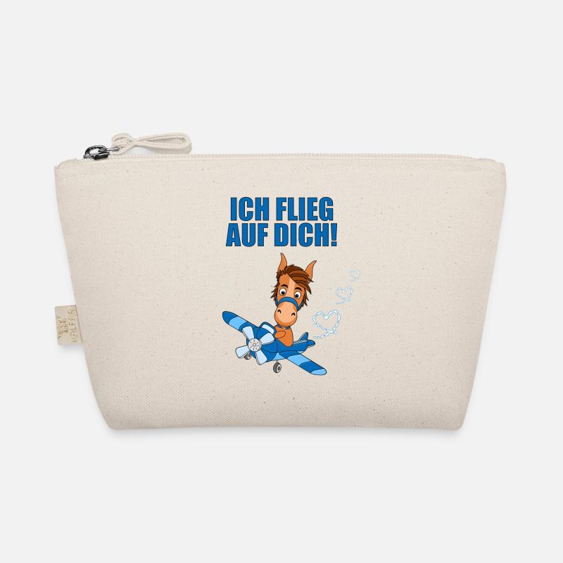 FLUGZEUG - PONY - PFERD - ICH FLIEG AUF DICH! Bio-Täschchen
