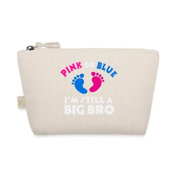 Brother's Heart Proud Big Brother Bro Statement - Organic Pouch - nature - Front