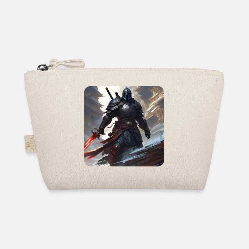 Dunkler Fantasy Krieger mit Schwer Bio-Täschchen