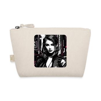 Cooles Streetwear Gothic Girl - Bio-Täschchen - Natur - Vorne