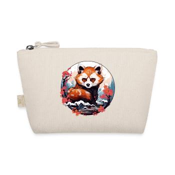 Kleiner Roter Panda im japanischen Anime Stil - Bio-Täschchen - Natur - Vorne