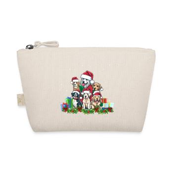 Hunde-Weihnachten - Bio-Täschchen - Natur - Vorne
