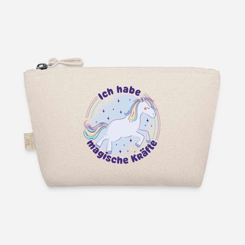 Einhorn Regenbogen - Ich habe magische Kräfte - Bio-Täschchen - Natur