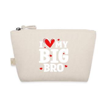 Big Brother Frère Amour Coeur Déclaration - Trousse biologique - nature - Devant