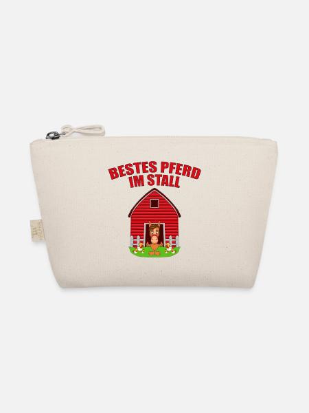 BESTES PFERD IM STALL - Bio-Täschchen - Natur