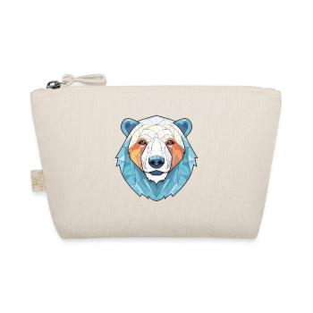 Polar Bear Colorful Watercolor Animal Illustration - Organic Pouch - nature - Front