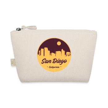 San Diego Skyline Rétro Circle Print - Trousse biologique - nature - Devant