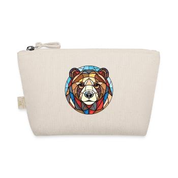 Bear Colorful Watercolor Animal Pet Illustration - Organic Pouch - nature - Front