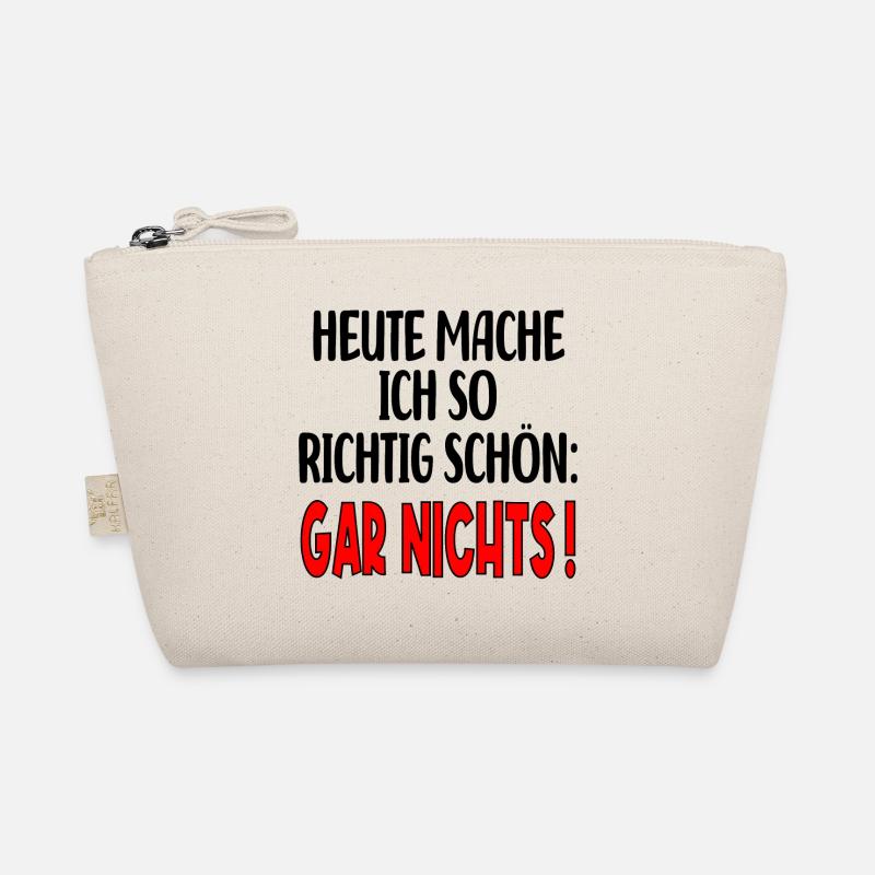 AUSZEIT SPRUCH - PAUSE MACHEN MOTTO - Bio-Täschchen - Natur
