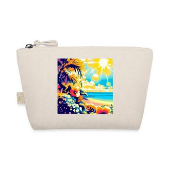 Tropical retro beach and sunshine - Organic Pouch - nature - Front