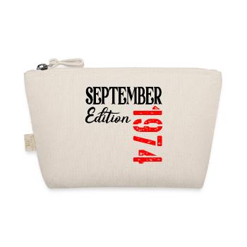 52. Geburtstag Edition September 1974 - 52 Jahre - Bio-Täschchen - Natur - Vorne