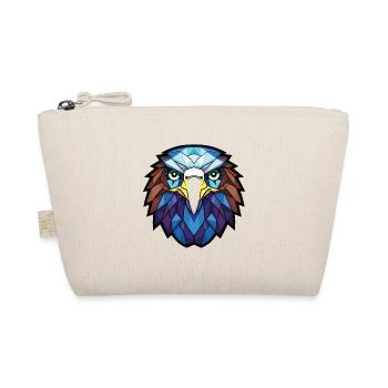 Eagle Colorful Watercolor Animal Pet Illustration - Organic Pouch - nature - Front