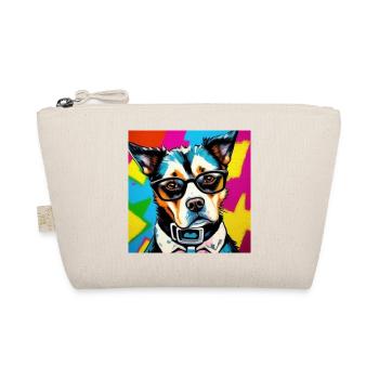 Hipster Hund - Bio-Täschchen - Natur - Vorne