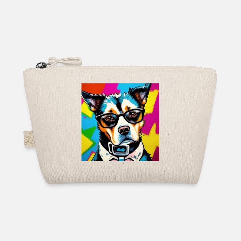 Hipster Hund - Bio-Täschchen - Natur