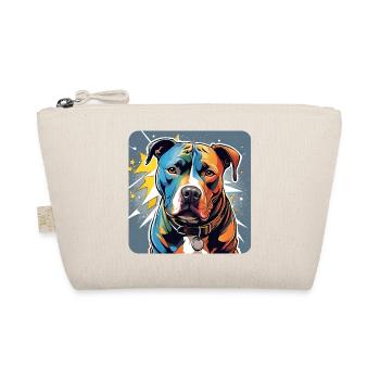 Chien Pitbull cool - Trousse biologique - nature - Devant