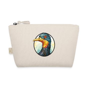 Kormoran Buntes Aquarell Tier Illustration - Bio-Täschchen - Natur - Vorne