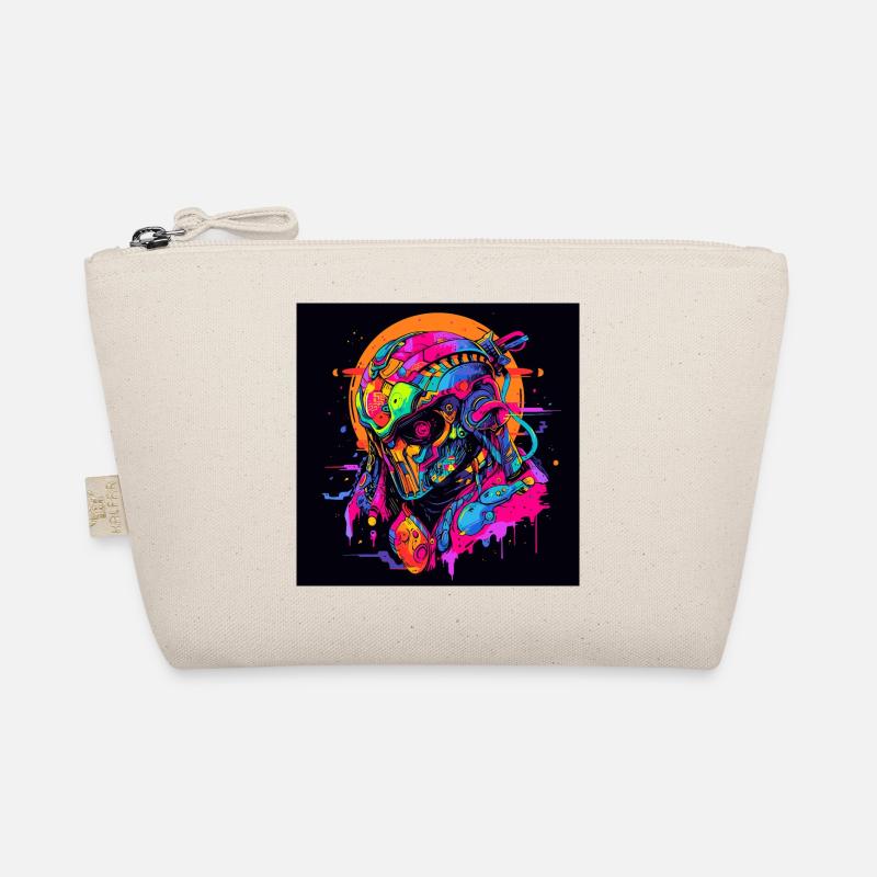 Futuristischer Samurai-Krieger Pop-Art-Cyborg Bio-Täschchen