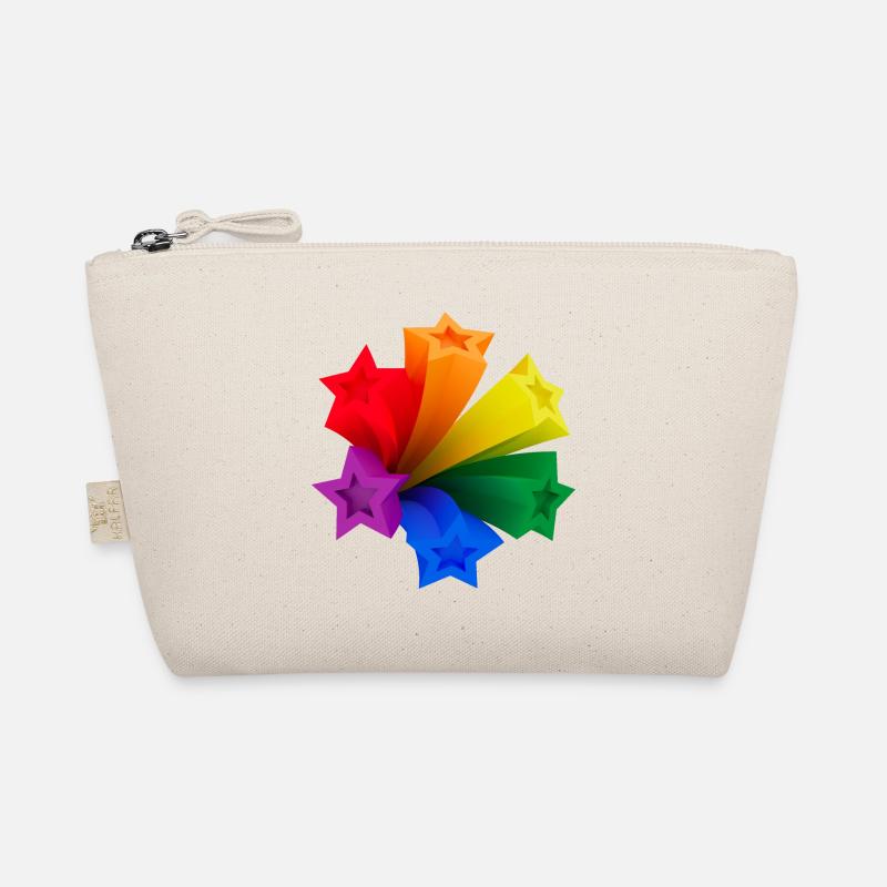 Dynamische Regenbogen-Sterne LGBT V3 Bio-Täschchen