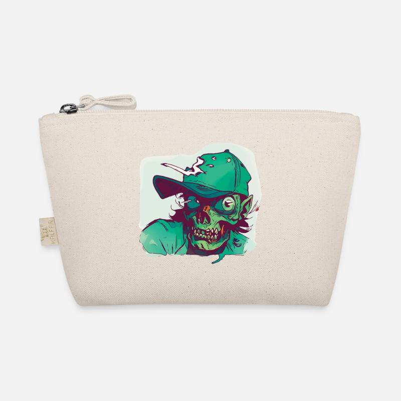 Zombie with Hat Organic Pouch