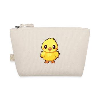 Chick Cartoon Kawaii Watercolor Illustration - Organic Pouch - nature - Front