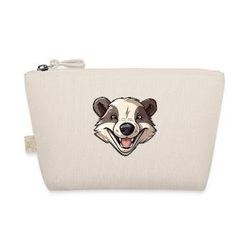 Dachs Niedliche Karikatur Kawaii Aquarellillustration - Bio-Täschchen - Natur - Vorne