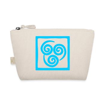 Symbol des Windes im Quadrat - Bio-Täschchen - Natur - Vorne