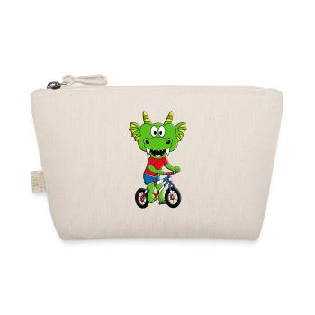 FAHRRAD - RAD - RADFAHRER - DRACHE - KIND - BABY - Bio-Täschchen - Natur - Vorne