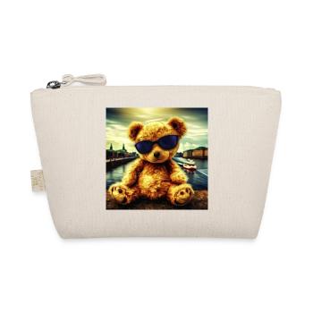 Teddy in Hamburg - Bio-Täschchen - Natur - Vorne