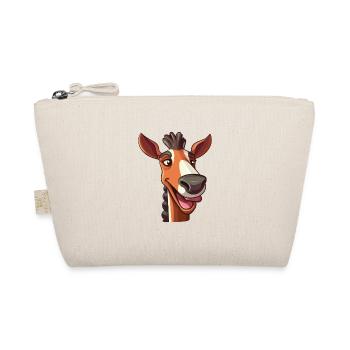 okapi Cartoon Kawaii Watercolor Illustration - Organic Pouch - nature - Front