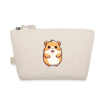 Hamster Cartoon Kawaii Watercolor Illustration - Organic Pouch - nature - Front