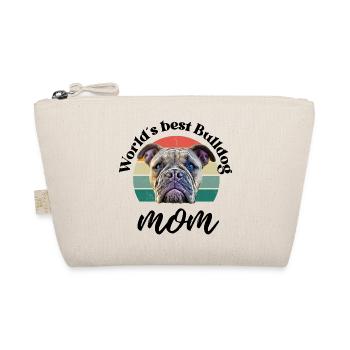 WORLD ́S BEST BULLDOG MOM ... Dog Dogs Bulldog - Organic Pouch - nature - Front