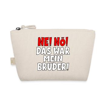 SCHULD BRUDER - Bio-Täschchen - Natur - Vorne