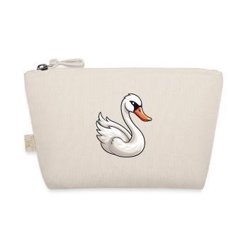 Schwan-Karikatur-Kawaii-Aquarell-Illustration - Bio-Täschchen - Natur - Vorne